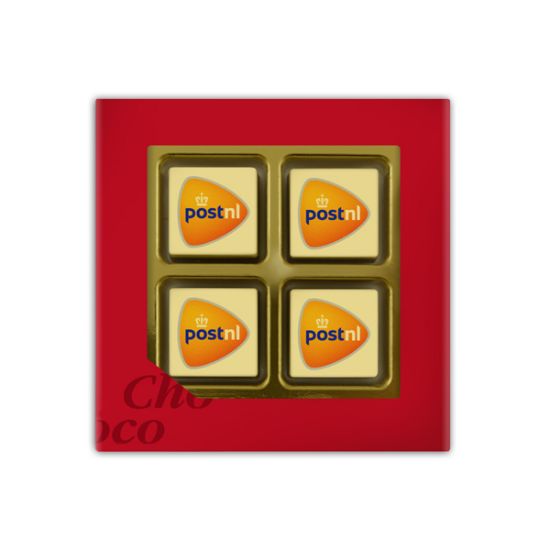 ChocoGiftbox 4 Logochocolaatjes vanaf 10 stuks